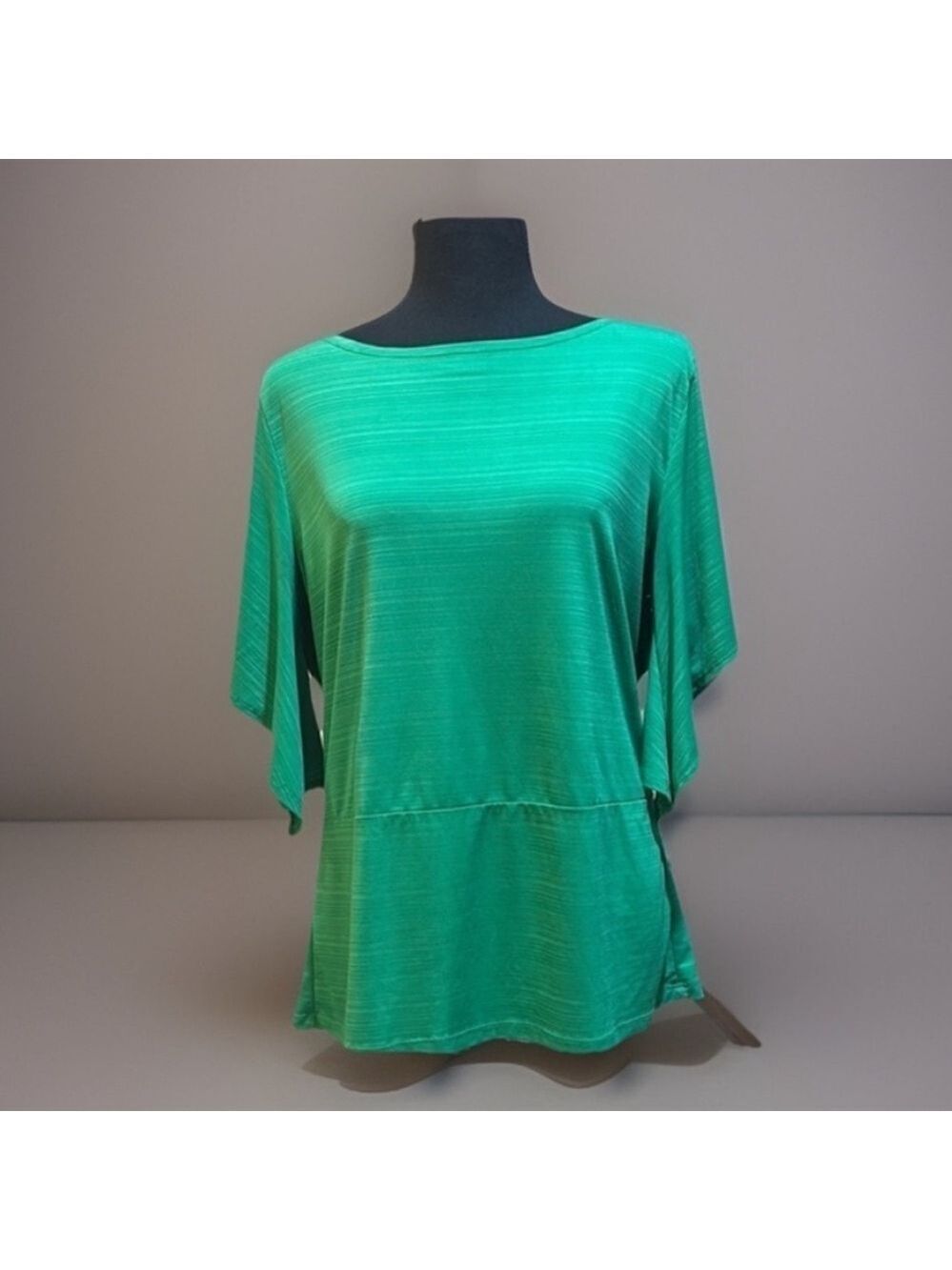 Suzie In The City Green Boxy Blouse Large